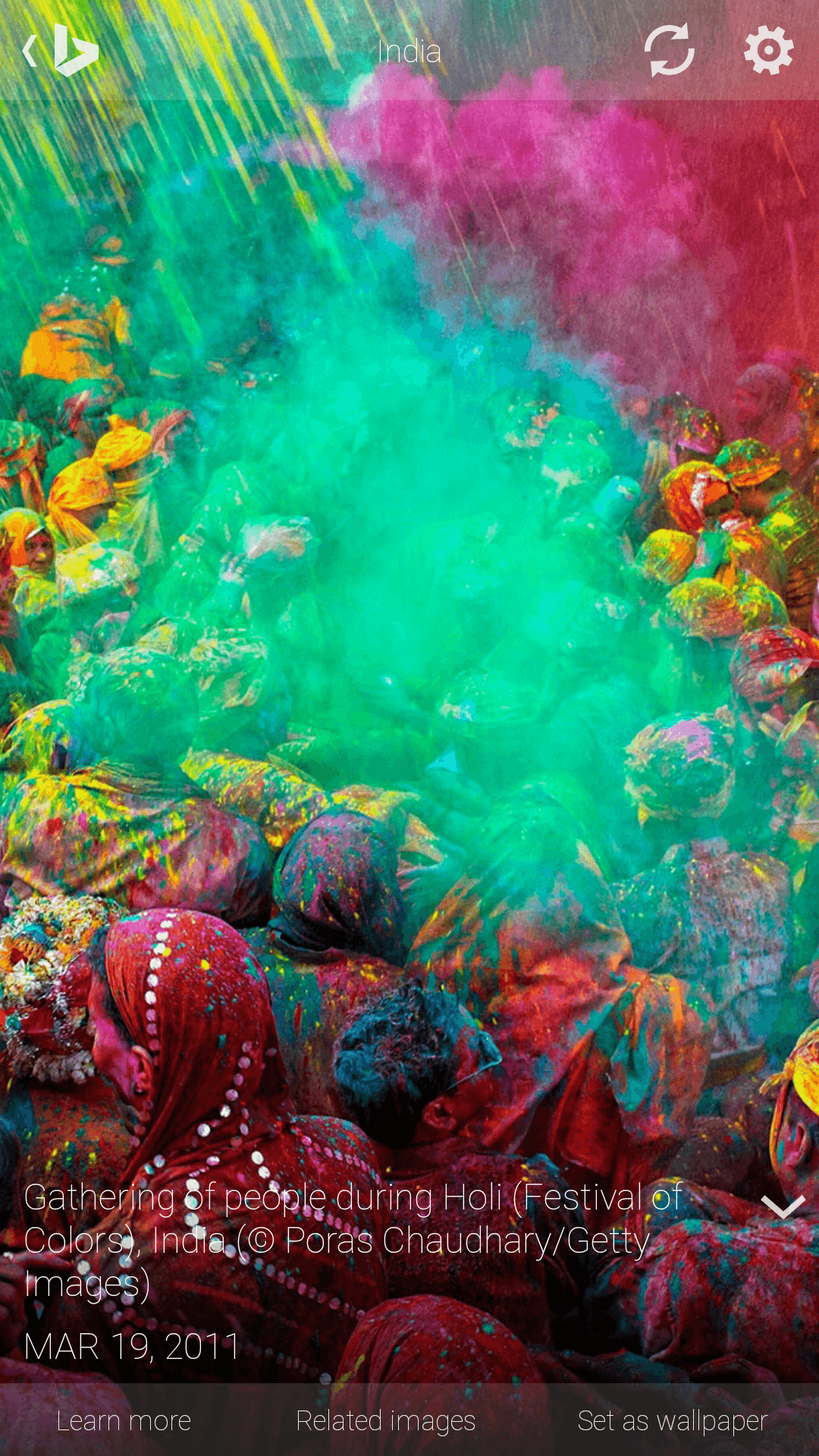 Bing Gallery on Bing for Android - device-2014-07-09-110349