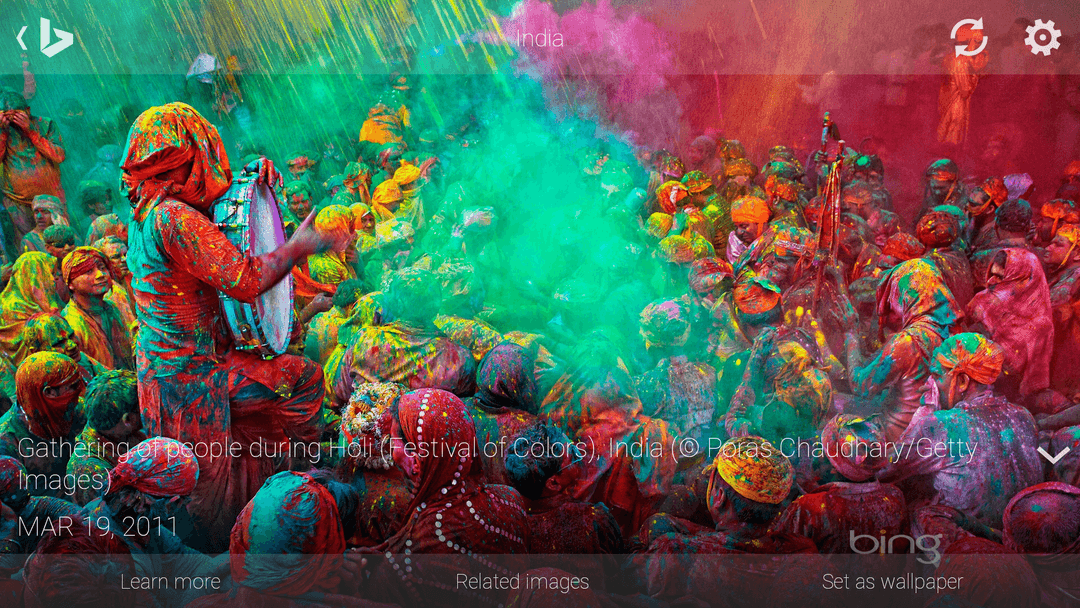 Bing Gallery on Bing for Android - device-2014-07-09-110356